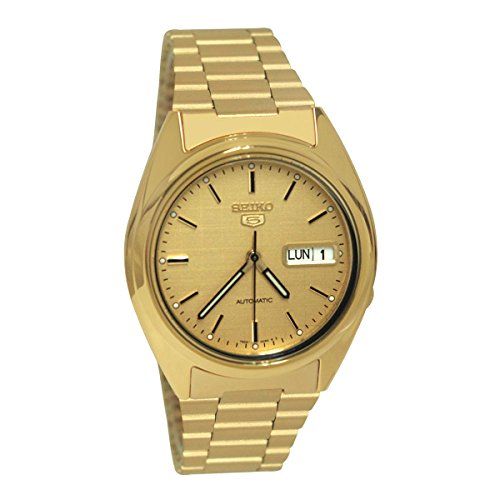 Seiko 5 Snxl72k1 Herren-Armbanduhr, goldfarben, Armband, Armband (2)