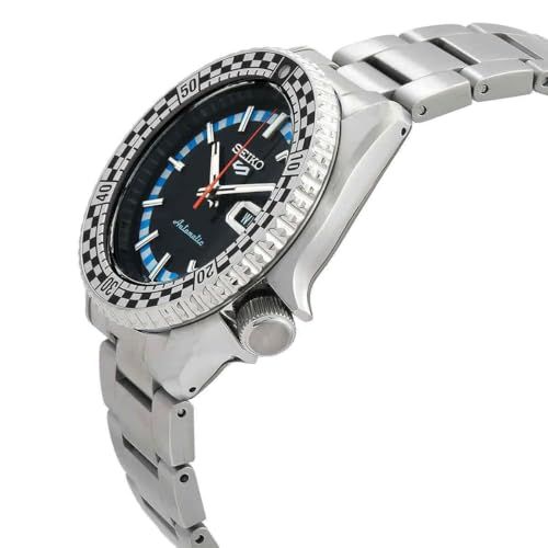 Seiko Automatik Armbanduhr für Herren in der Farbe Silber mit Armband aus Edelstahl, Wasserdichtigkeit: 10 bar, Gehäusedurchmesser: 42,5 mm, SRPK67K1 (3)
