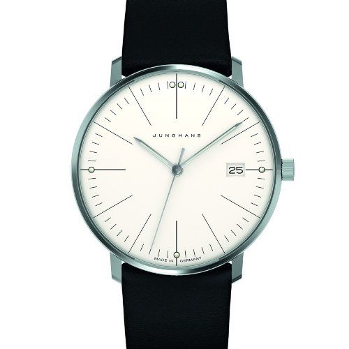 Junghans Damen-Armbanduhr XS Max Bill Analog Quarz Leder 047/4251.00 (3)