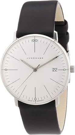 Junghans Damen-Armbanduhr XS Max Bill Analog Quarz Leder 047/4251.00