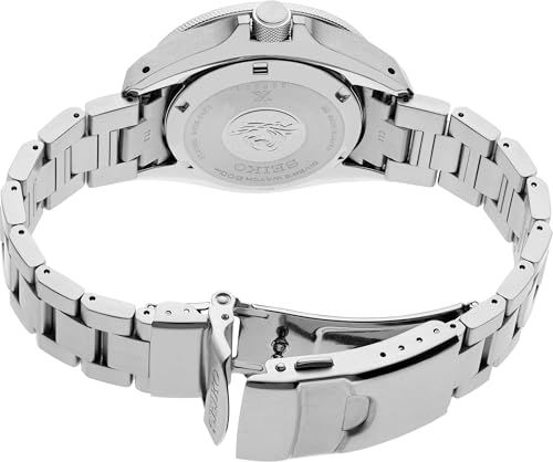 SEIKO Prospex Herrenuhr mit Edelstahlgehäuse, Automatikwerk, wasserabweisend, Leuchtzeiger (4)
