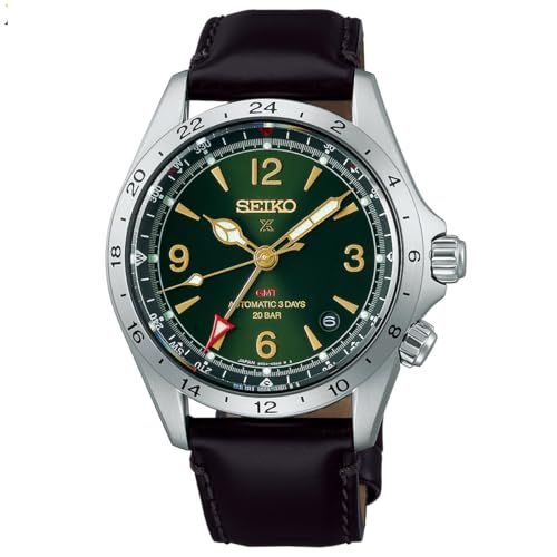 SEIKO SBEJ005 PROSPEX Alpinist Mechanisches GMT-Lederband für Herren, japanischer Import (2)
