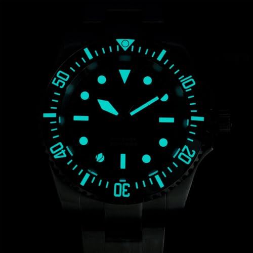 watchdives Professionelle Taucheruhr, WD1680Q V2 Japan VH31 Sweep Second Quarz Armbanduhr 40mm Saphirglas Uhr 200m wasserdichte Leuchtende Analoguhr (3)