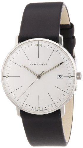 Junghans Damen-Armbanduhr XS Max Bill Analog Quarz Leder 047/4251.00 (2)