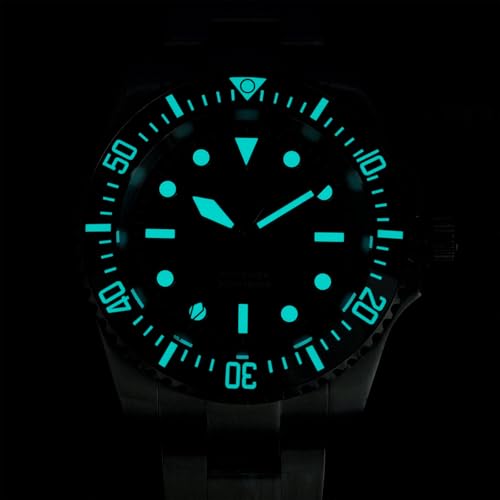 watchdives Professionelle Taucheruhr, WD1680Q V2 Japan VH31 Sweep Second Quarz Armbanduhr 40mm Saphirglas Uhr 200m wasserdichte Leuchtende Analoguhr (3)