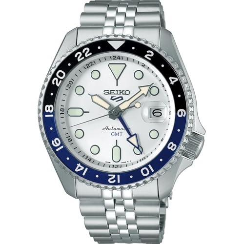 Seiko SSK033K1 Montre 5 Sports Automatique GMT, Argent, Bracelet (2)