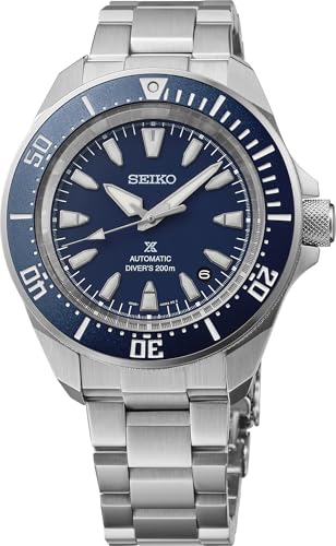 SEIKO Prospex Herrenuhr mit Edelstahlgehäuse, Automatikwerk, wasserabweisend, Leuchtzeiger (2)