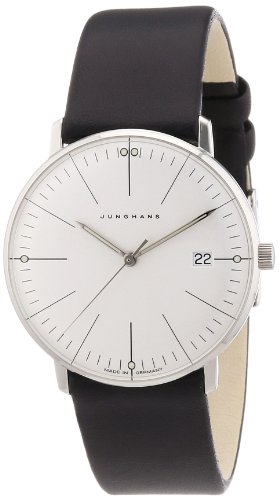 Junghans Damen-Armbanduhr XS Max Bill Analog Quarz Leder 047/4251.00 (2)