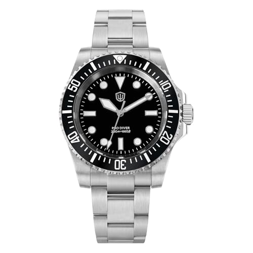 watchdives Professionelle Taucheruhr, WD1680Q V2 Japan VH31 Sweep Second Quarz Armbanduhr 40mm Saphirglas Uhr 200m wasserdichte Leuchtende Analoguhr (2)