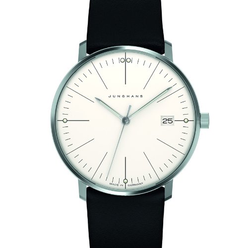 Junghans Damen-Armbanduhr XS Max Bill Analog Quarz Leder 047/4251.00 (3)
