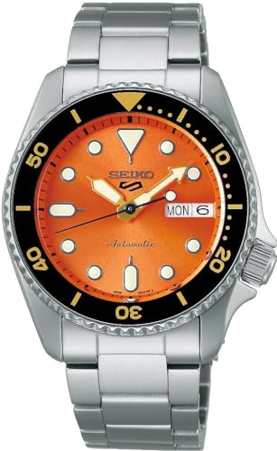 Seiko 5 Sports SKX 'Midi' 38 mm Orange | Armband aus Edelstahl SRPK35K1 (2)
