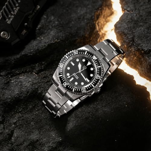 watchdives Professionelle Taucheruhr, WD1680Q V2 Japan VH31 Sweep Second Quarz Armbanduhr 40mm Saphirglas Uhr 200m wasserdichte Leuchtende Analoguhr (6)