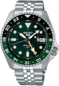 Seiko Montre 5 Sports GMT Automatique Cadran Vert